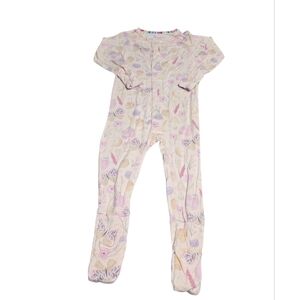 Magnetic Me Pastel Floral Kids Footie Size 12-18 M